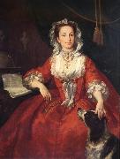 William Hogarth Miss Mary edwards oil